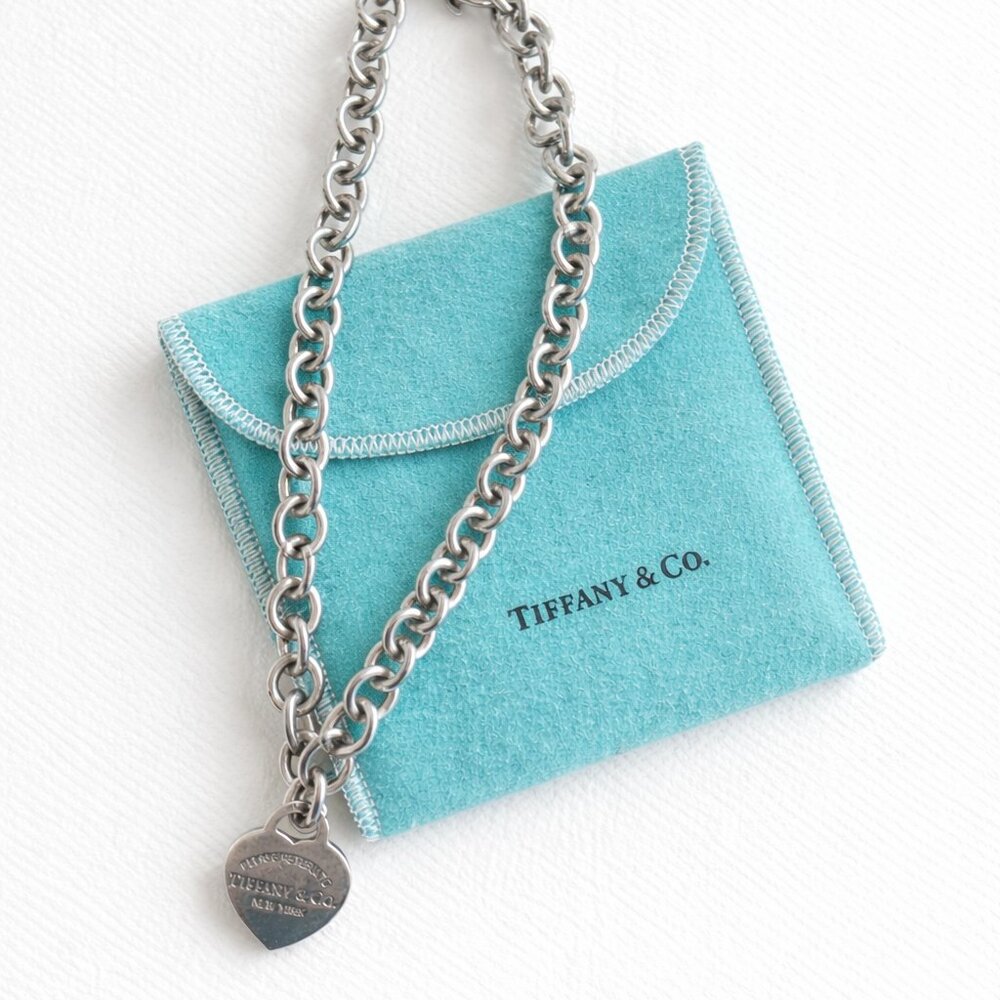 Tiffany & Co. Return to Tiffany® Heart Tag Chain Link Necklace - Sterling Silver
